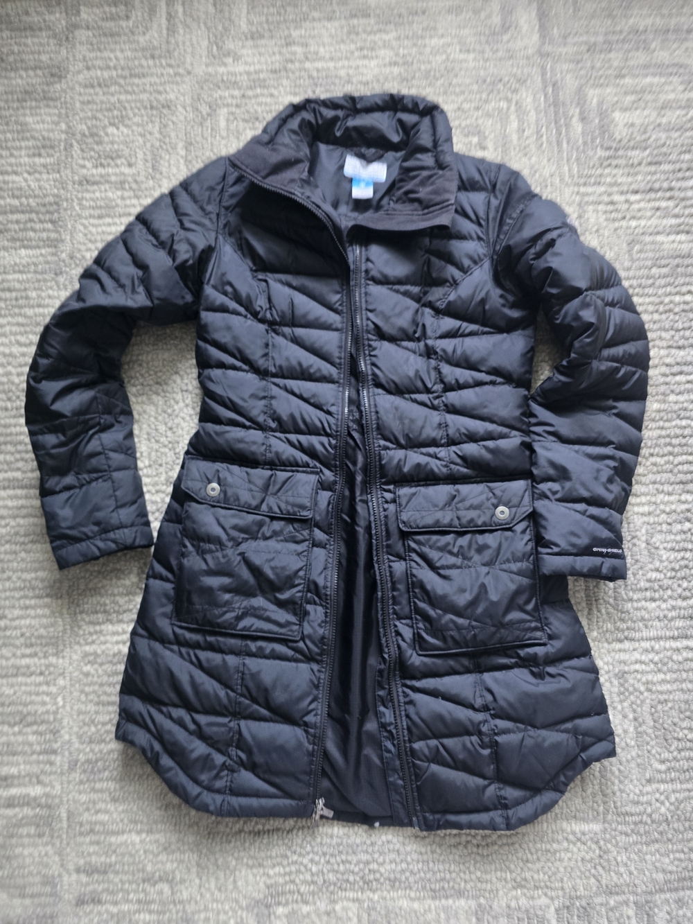 Columbia Black Quilted Down Puffer Jacket